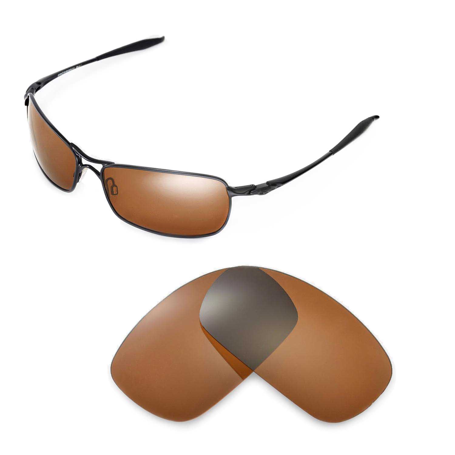 Walleva Polarized Brown Replacement Lenses For Oakley Crosshair 20 Sunglasses 639725108502 Ebay 